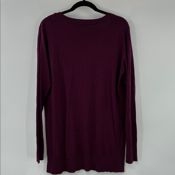 3For$20 Unbranded Purple V-Neck Sweater NWOT size XL - Picture 3 of 3